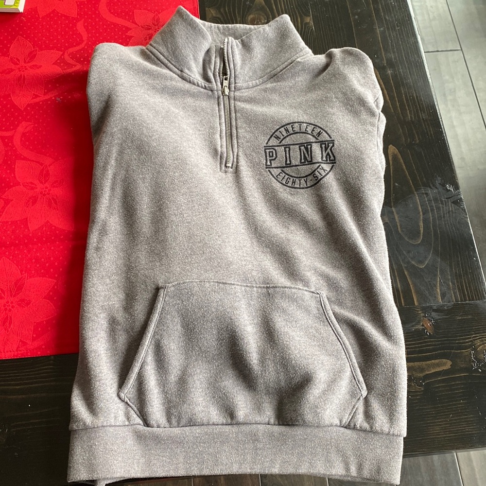 Pink 3/4 zip up